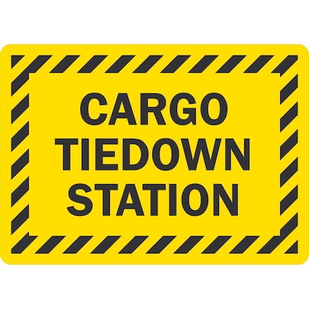 Lyle Cargo Tiedown Station, 10x7, Non-Reflective, Yellow G-1840-PL_10x7