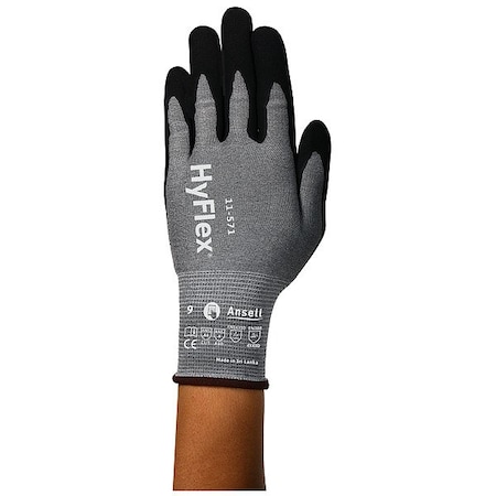 Ansell Cut-Resistant Gloves, Cut Level A4 , Nitrile , Sandy , 2XS 1 PR 11571VP