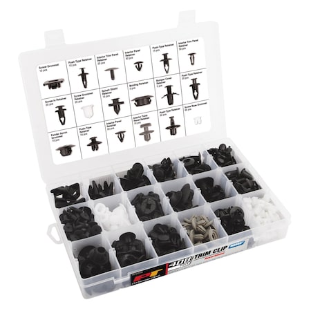 Performance Tool 408 pc. Nissan Trim Clip Assortment, Auto Body Retainers, Fasteners, Case W5258