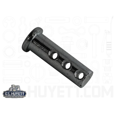 Huyett Universal Clevis Pin, Low Carbon Steel, 0.188 in Dia x 1.000 in Shank Length x 0.094 in Hole Dia CLPU-0187-1000