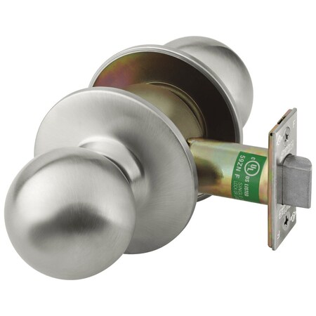 Corbin Russwin Grade 1 Passage/Closet Cylindrical Lock, Global Knob, Non-Keyed, Satin Stainless Steel Finish, Non- CK4310 GRD 630