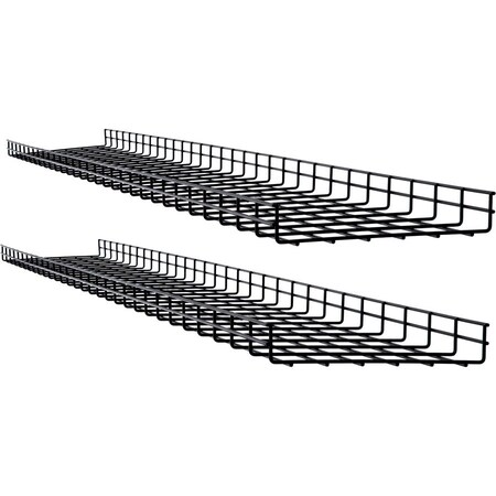 Eaton Tripp Lite Series Wire Mesh Cable Tray - 300 x 50 x 1500 mm 12 in. x 2 in. x 5 ft., 2-Pack SRWB12210X2STR