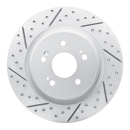 Dynamic Friction Co DFC Geoperformance Rotor - Drilled and Slotted 830-59066L