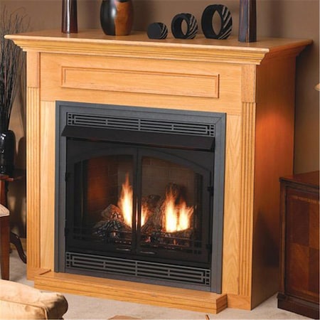 Empire Standard Cabinet Mantel with Base, Cherry EMF22C