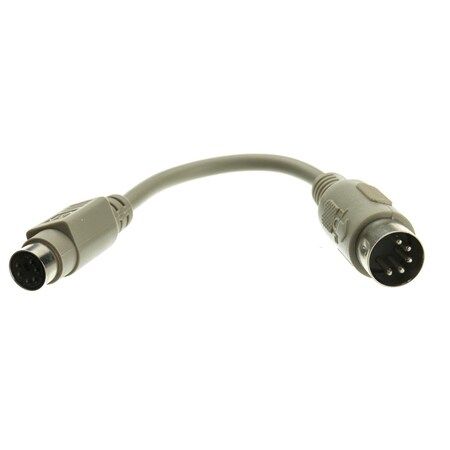 Cable Wholesale 6 in. PS-2 to AT Keyboard Adapter - MiniDin6 PS-2 Female to AT Din5 Male 10I5-012HF