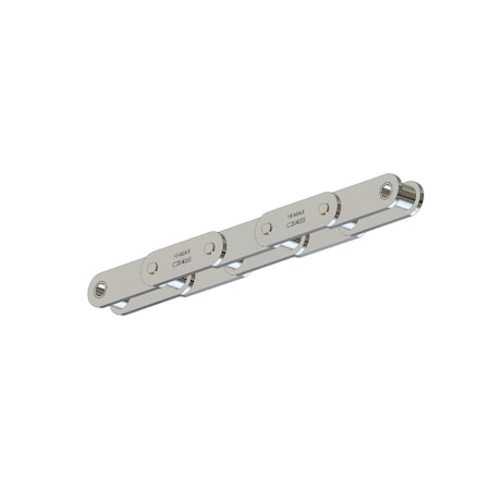 Senqcia Hi-Max Conveyor Series Double Pitch Riveted Standard , 10 ft OAL, 1P, .312 Dia x .313 W, 304SS C2040SSHMRB
