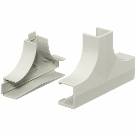 Hubbell Wiring Device-Kellems Tee Base and Cover, White, PVC, Tees PP1TCBC