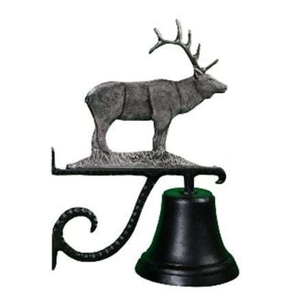 Swivel Cast Bell With Swedish Iron Elk Ornament SW846587