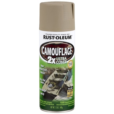 Specialty 12 Oz. Rust-Oleum Khaki 2X Camouflage Spray Paint 279177
