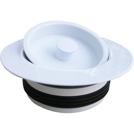 Westlake Pipe & Fittings Wht PVC Disposer Flange & Stopper 03-1075W