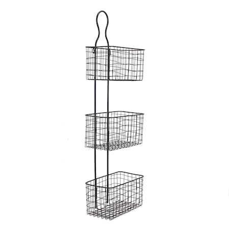 Homeroots 12" Black Metal Wall Hanger 487939