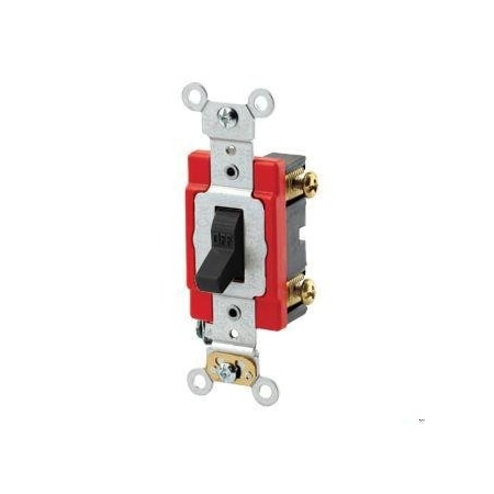 Leviton Toggle Double-Pole 20A Extra HD Black 1222-2E