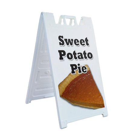 Signmission Sweet Potato Pie, A-Frame & 2 Decals Installed, Heavy-Duty Plastic Frame SBHD-D-2436-Sweet Potato Pie