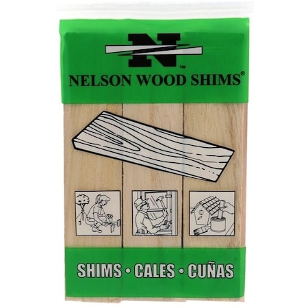 Nelson Shim, 6 in L, 1-1/2 in W, Pine Wood, Natural PSH6/9-72/56