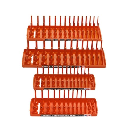 Hansen Global Soc Holder, Orange, 4PK HNE92005