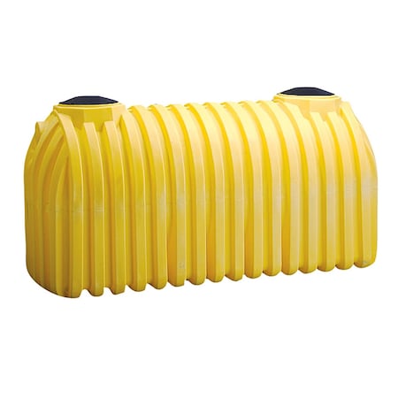 Norwesco Legacy 1000 Gallon Double Compartment Ribbed Septic Tank with Gaskets & Tees 44474-DS