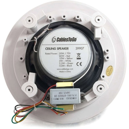 C2G C2G 5in Ceiling Speaker - 100 Hz to 20 kHz - 8 Ohm 39907