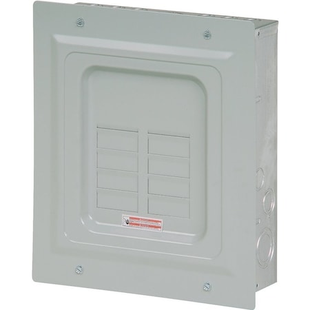 Eaton Cutler-Hammer Load Center, 8 Spaces, 125A Amps, 120/240V AC BR816L125FP
