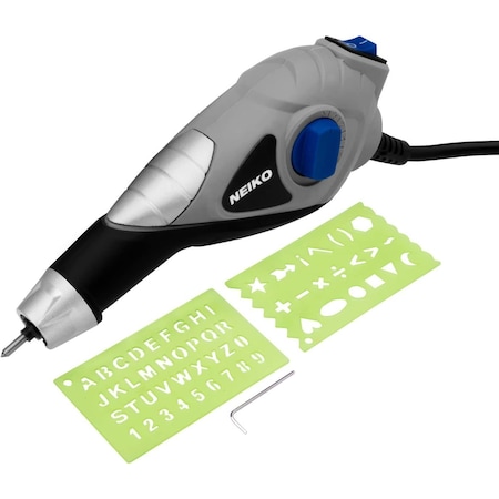 Neiko Handheld Electric Engraver Tool, 120V, Tungsten Carbide Tip for Metal, Wood, Glass & Plastic 10576A