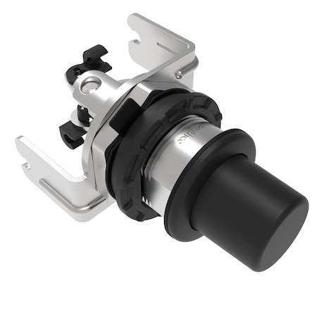 Southco Actuator, Single Point, Direct Pull, Push Button, Non-Locking, Nylon, Black AC-30-101-11