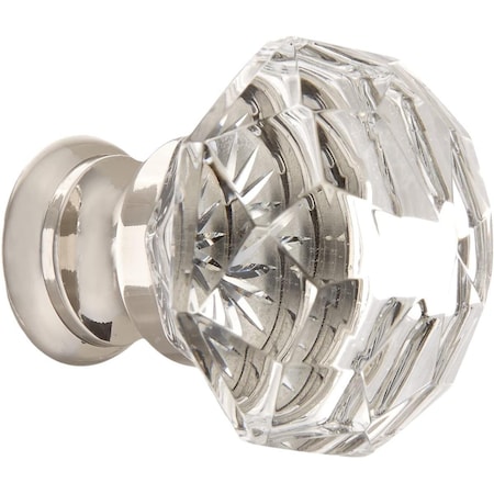Patioplus 1.25 in. Diamond Cabinet Knob, Bright Nickel PA2030495