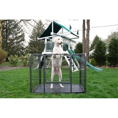 Reincarnation 28 in. Heavy Duty Rectangle Tube Pen Dog Cat Pet Training Kennel Crate RE2589133