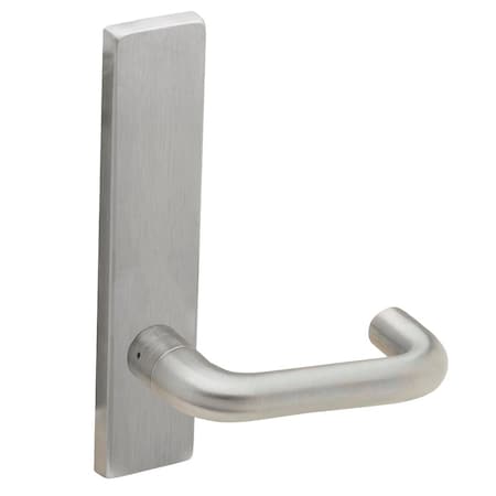 Schlage Grade 1 Full Dummy Trim Mortise Lock, 03 Lever, L Escutcheon, Satin Chrome Finish, Field Reversible L0172 03L 626