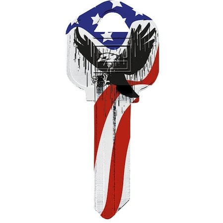 Hy-Ko Key Blank, Brass, Nickel-Plated, For: Kwikset KW1 Keyways 16005KW1-31