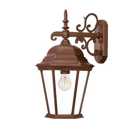 Homeroots Brown Domed Hanging Lantern Wall Light 398590