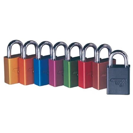 American Lock Black Safety LockOut Padlock Aluminum Bo 045-A1106BLK-KD