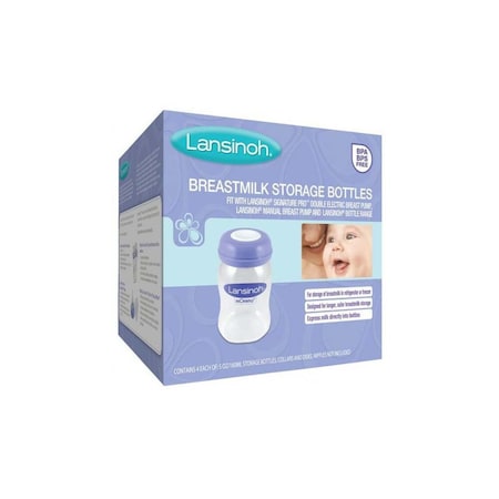 Lansinoh Breast Milk Storage Bottle 5 oz, 48PK 1083483_CS