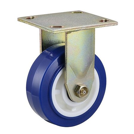 Zoro Select Rgd Plate Caster, Poly, 5 in, 750 lb, 95 Shr 1NUX3