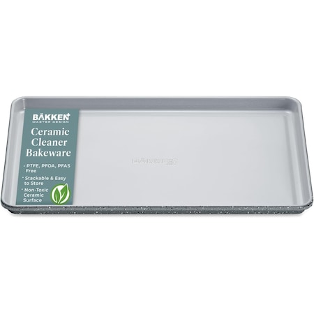 Bakken-Swiss Premium Sheet Pan Set, Blue, Teal, Marble, Golden, Cream, Aluminized Steel, Non-Toxic, Heavy-Duty SBKCRSTBKMARSHT