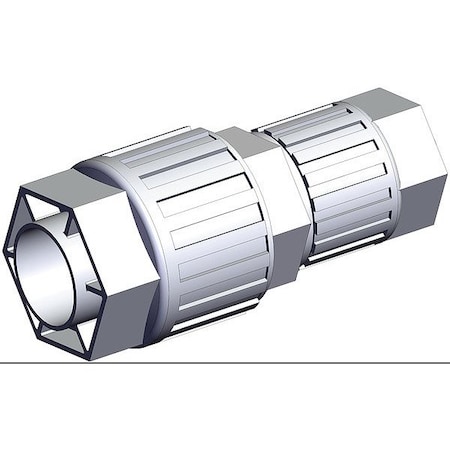 Smc High Purity Tube Fitting, Reducer, PFA LQ3U6A-R1