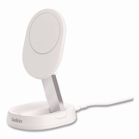 Belkin BOOST CHARGE Pro Convertible Magnetic Wireless Charging Stand, Qi2 Wireless Charging, 15 W, White WIA008TTWH