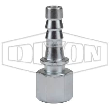 Dixon 3500 Nipple, 3/8 x 1/2 In, Fnpt x Hose Shank, Steel, Zinc Plated, Domestic 3550