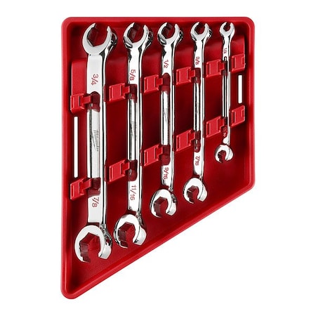 Milwaukee Tool 5pc Double End Flare Nut Wrench Set - SAE 48-22-9470