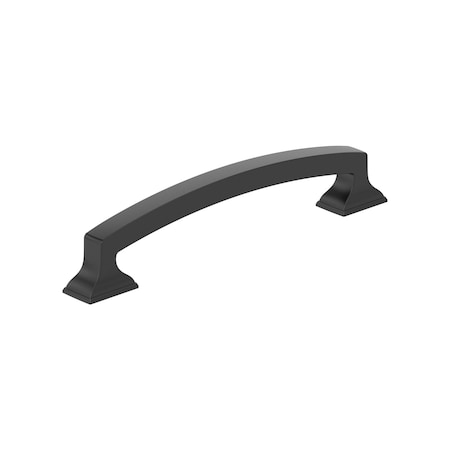 Amerock Incisive 5-1/16 inch (128mm) Center-to-Center Matte Black Cabinet Pull, 10PK 10VMP37122MB