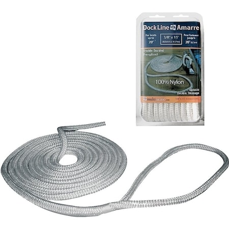Multinautic Pre-Spliced Dock Line, Nylon, White 34900