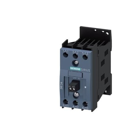Siemens Solid-state contactor 3-phase 3RF3 AC 53 / 5.2 A / 40 Degrees C 48-600 V / 110-230 3RF3405-1BB26