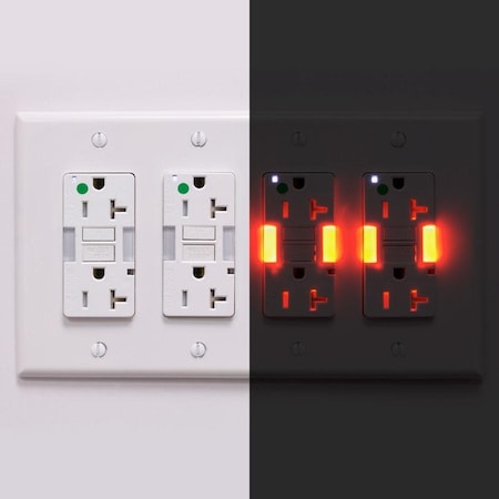 Leviton SmartlockPro GFCI 20A TR/HG/Amb GL Wht GFNL2-HWA