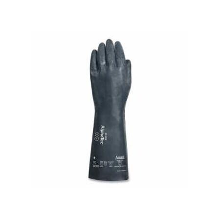 Alphatec 53-002 Chemical Gloves, Donning and Doffing Layer, Size 7, Black, Unsupported Gauntlet, 6PK 012-53002070