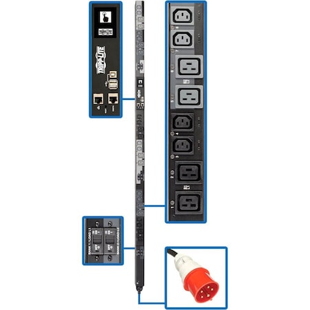 Eaton TRIPP LITE SERIES 23KW 220-240V 3PH SWITCHED PDU - LX INTERFACE, GIGABIT,  PDU3XEVSR6G32A