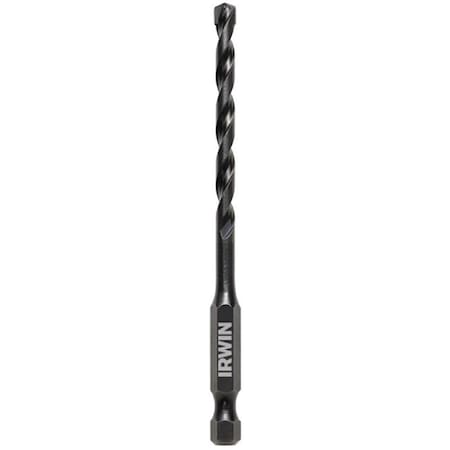 Irwin Impact Drill Bit, 316 in Dia, 4 in OAL, 1Flute, 14 in Dia Shank, Hex Shank 1870543