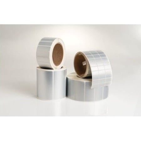 Hellermanntyton Thermal Transfer Labels, 1.0in x.5in, 3 Across, Polyester, Silver, 10,000/roll TAG15T3-795