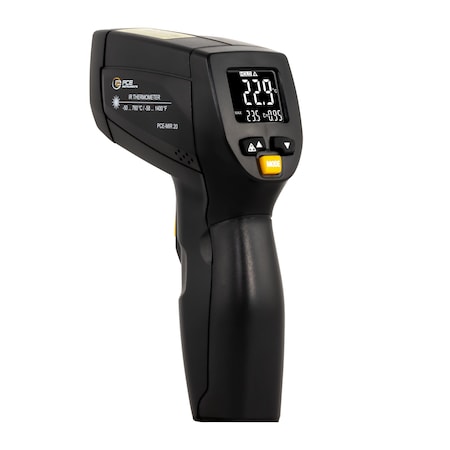 Pce Instruments Infrared thermometer for surface temperature, measures -58-1112 deg F with 16:1 optics PCE-MIR 20