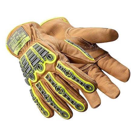 Hexarmor Safety Gloves, Brown Cuff, PR 5072IMP-XS (6)