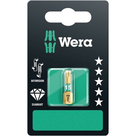 Wera 867/1 BDC SB TORX bits, TX 15 x 25 mm 5134375001