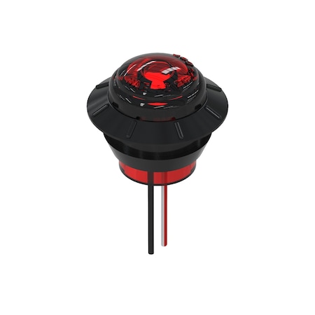Austin Hardware Red 3/4 Side Marker Gromet Mount Pc/P2 Red Lens 5In Wire LED-M100-05-01-00-RR