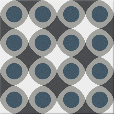 Andova Tiles Monbleu Elismore 8-in. Patterned Look Matte Porcelain Floor & Wall Tile (6.46 Square Feet Per Box) ANDMON1410